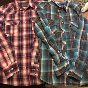 BUCKLE shirts, size small.